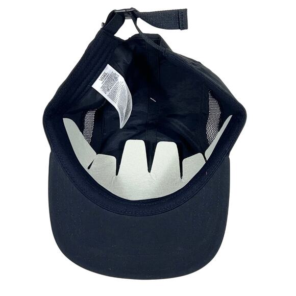 Vans Off The Wall Dropped V Camper Hat Cap Nylon Black Blue Logo Strapback New - Picture 6 of 7